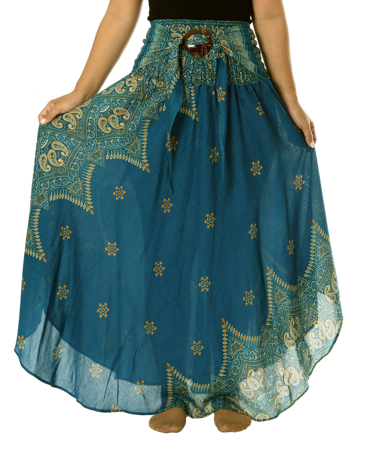 Hope Teal Maxi Skirt — LA's Nine Ninety
