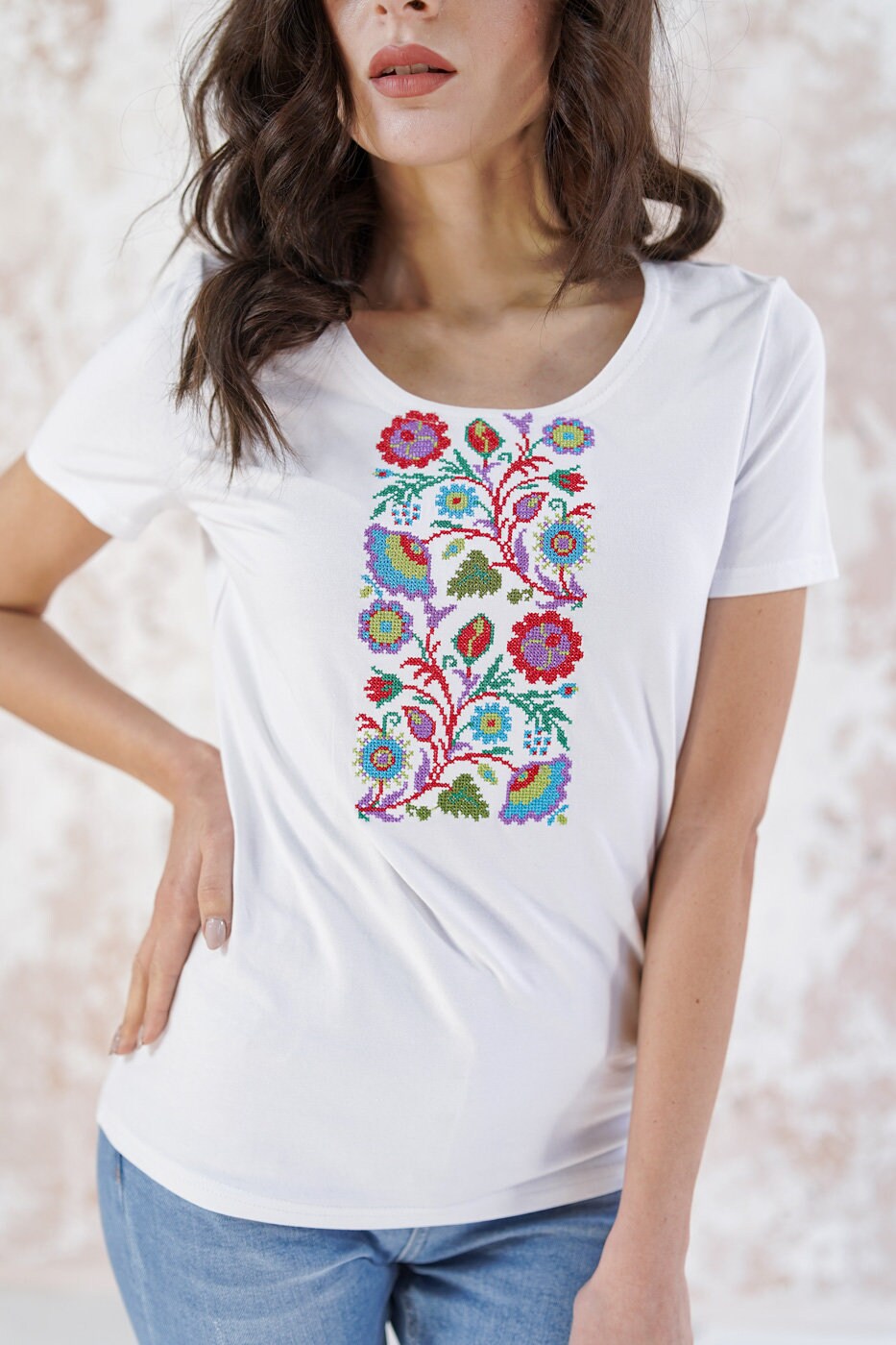 Josie Floral Cotton Embroidered Shirt — LA's Nine Ninety