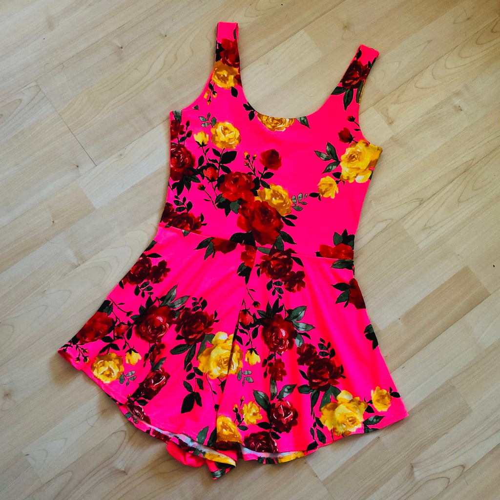 Kaia Red Fit-and-Flare Romper — view 5
