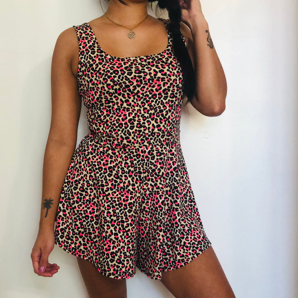 Tessa Brown Fit-and-Flare Romper — LA's Nine Ninety