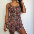 Tessa Brown Fit-and-Flare Romper — LA's Nine Ninety