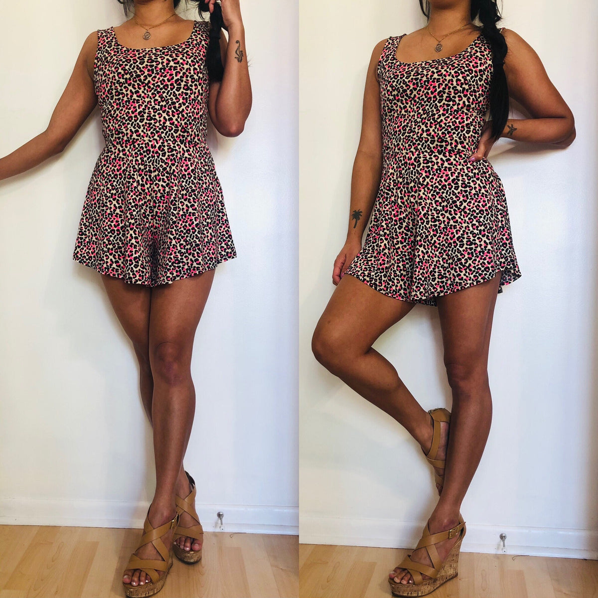 Tessa Brown Fit-and-Flare Romper — view 5