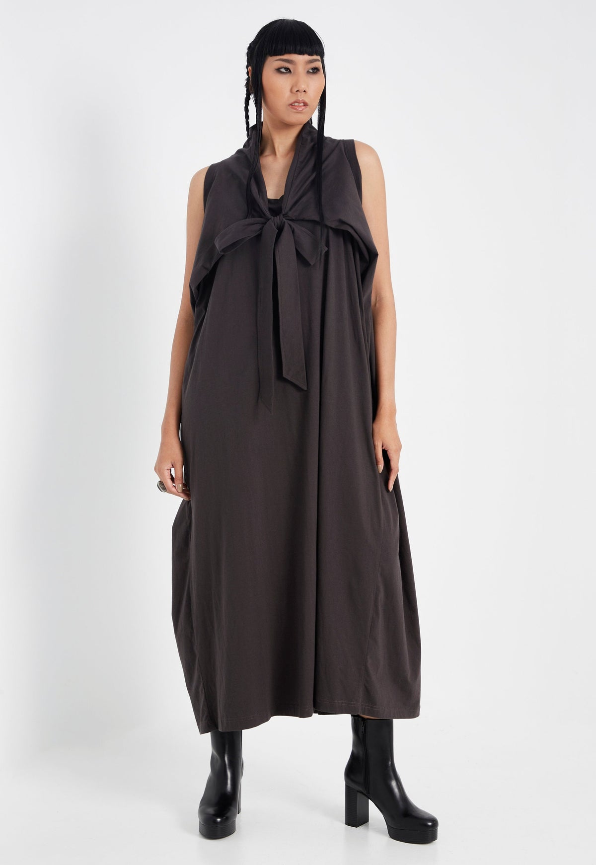 Grace Black Maxi Dress — view 5