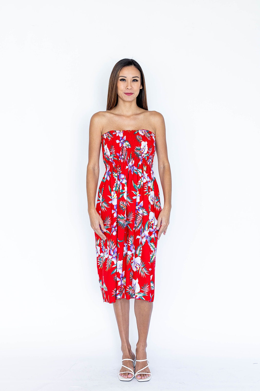 Hazel Tropical Midi Dress — view 4