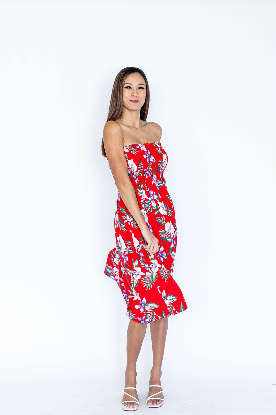 Hazel Tropical Midi Dress — view 3
