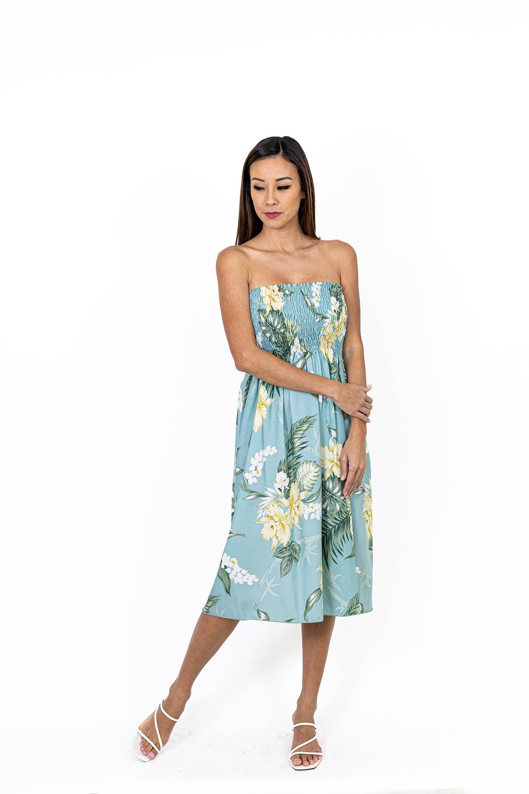 Piper Tropical Midi Dress — view 3