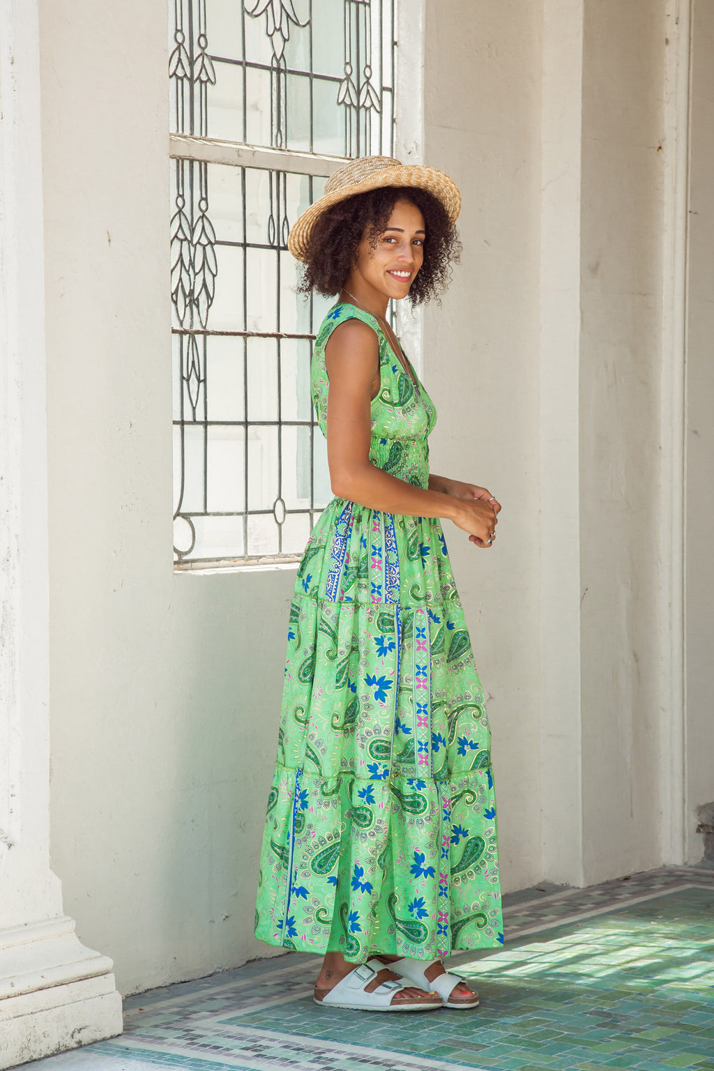 Uma Floral Midi Dress — view 5