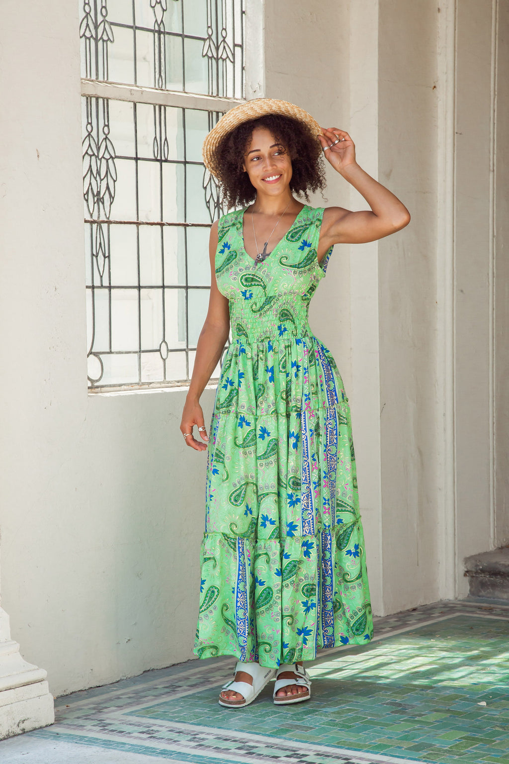 Uma Floral Midi Dress — view 6