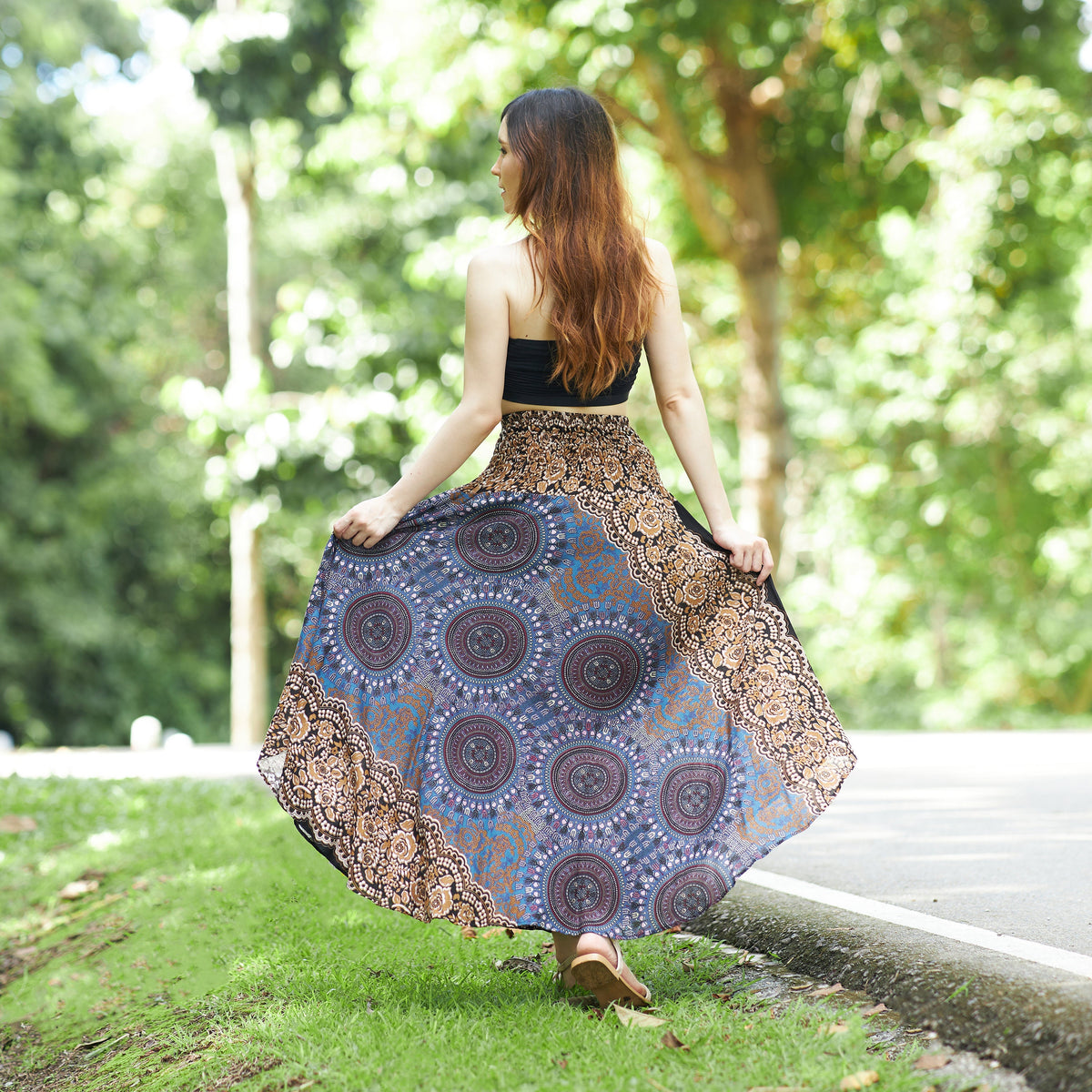 Elsie Brown Maxi Skirt — view 4