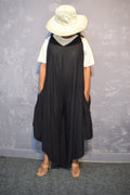 Leona Black Cotton Jumpsuit — LA's Nine Ninety