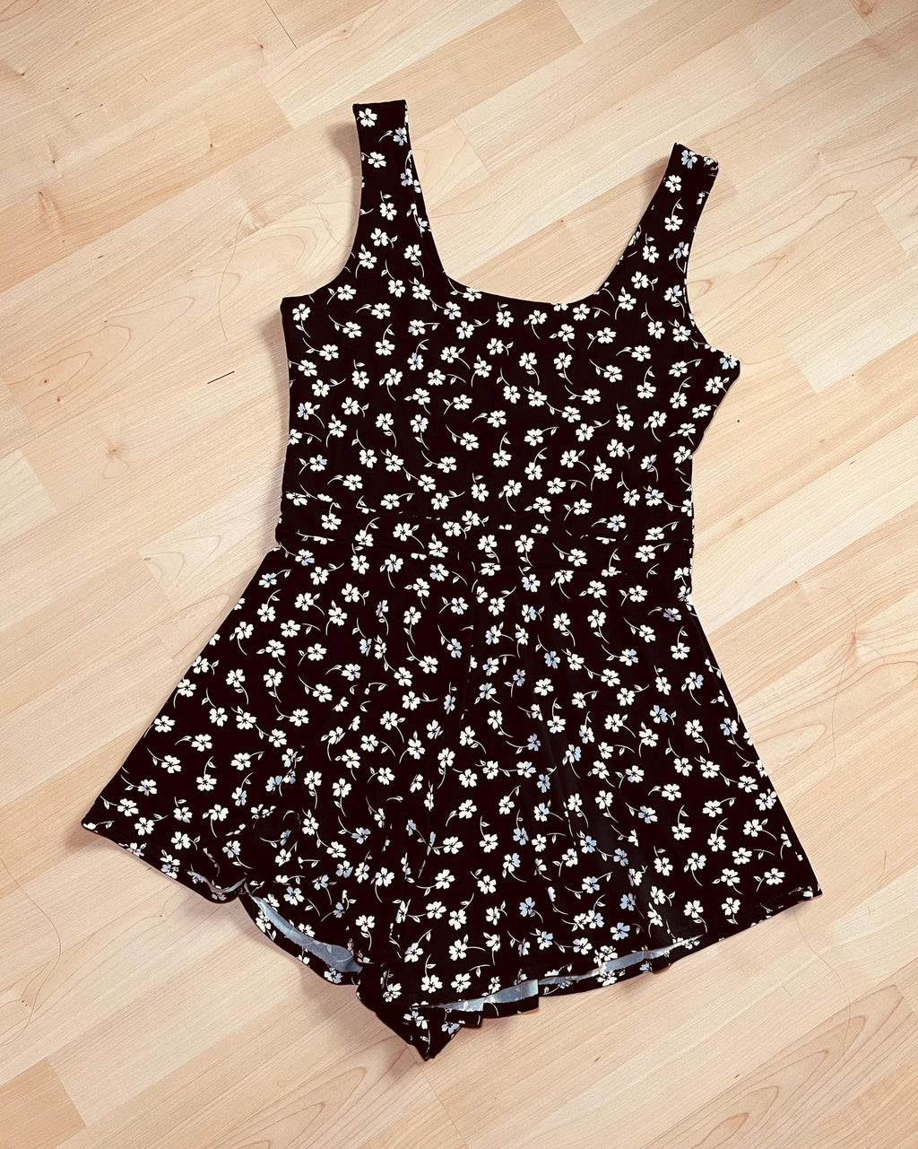Tessa Brown Fit-and-Flare Romper — view 4