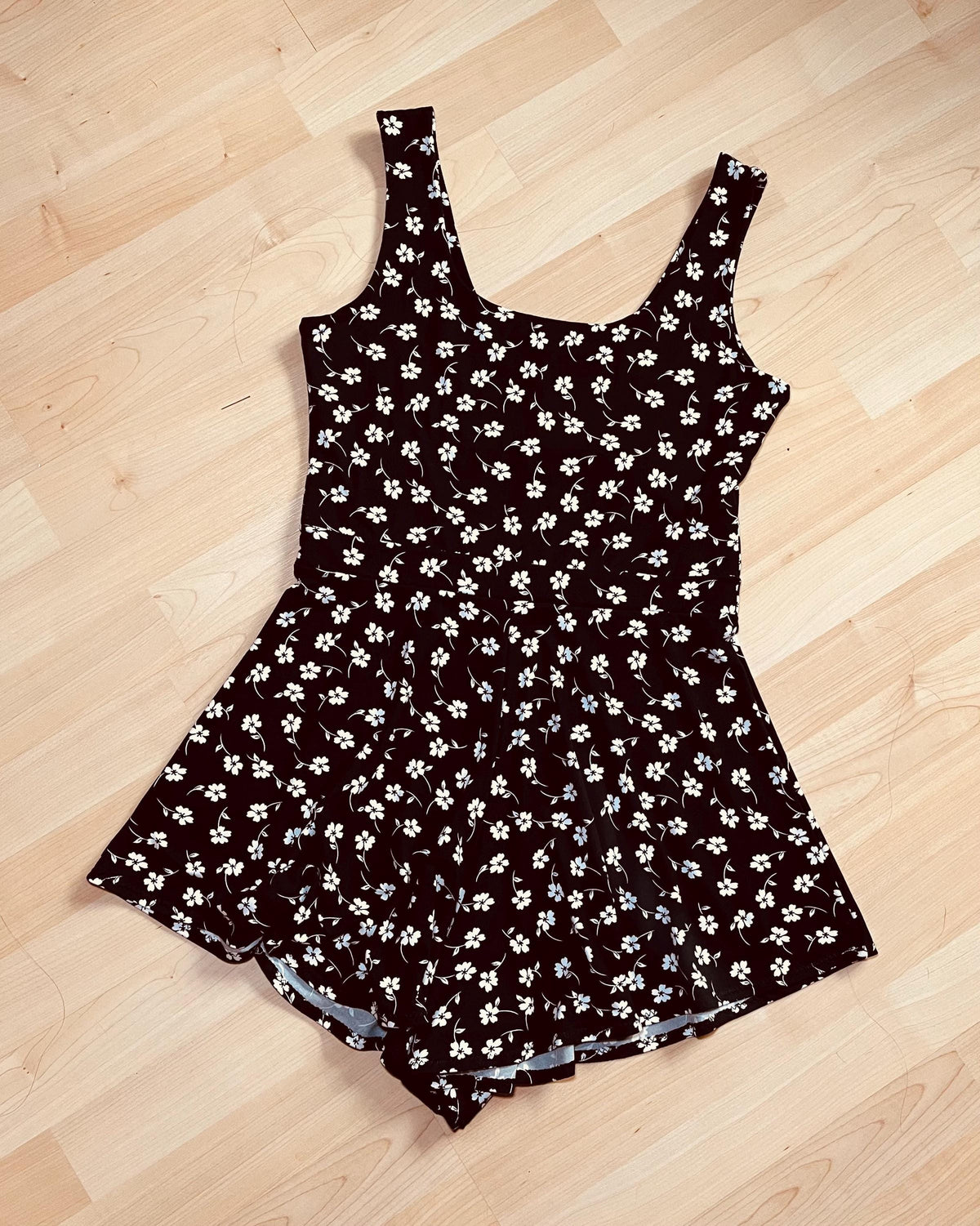 Tessa Brown Fit-and-Flare Romper — view 4