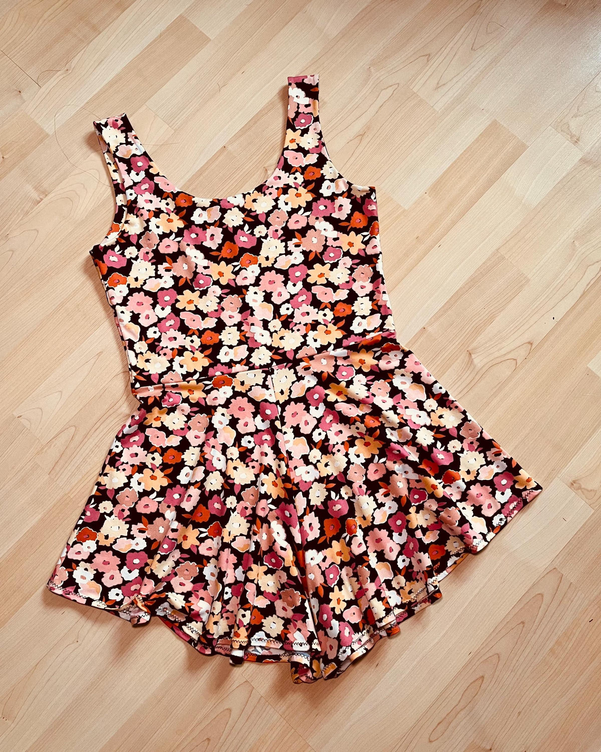 Kaia Red Fit-and-Flare Romper — view 2