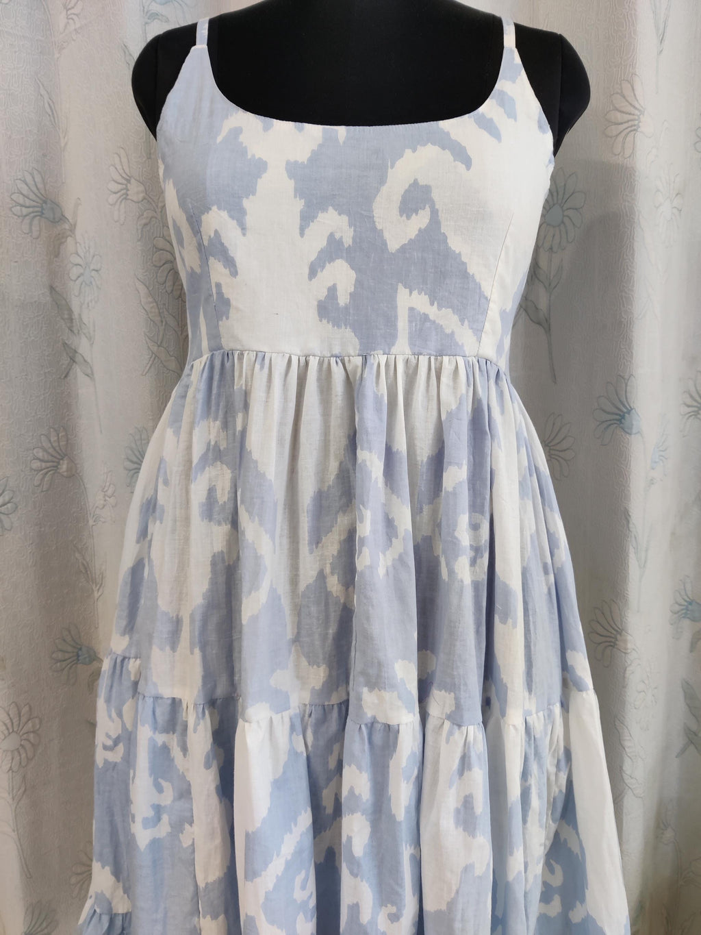 Iris Floral Cotton Midi Dress — view 5
