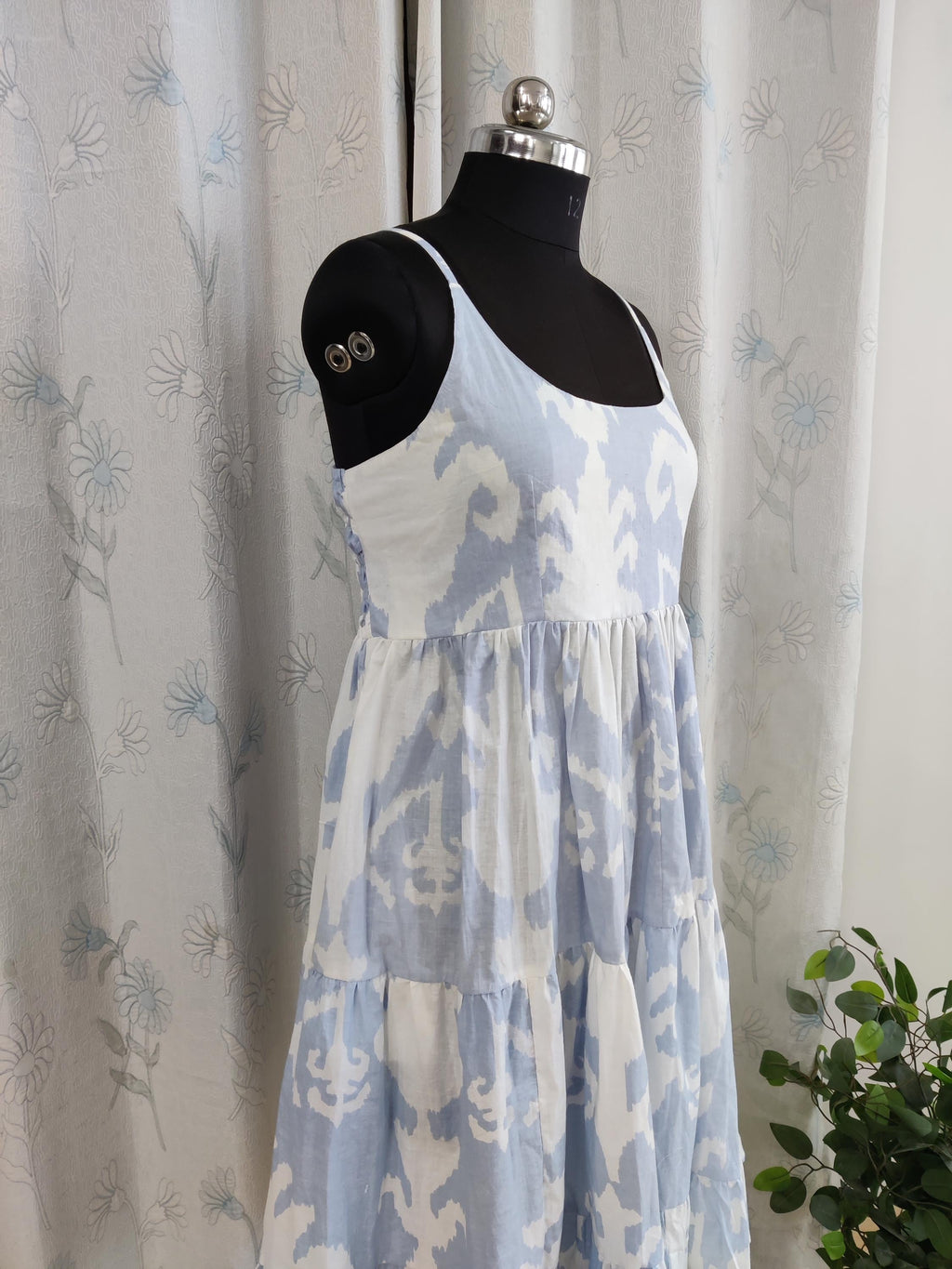 Iris Floral Cotton Midi Dress — view 6