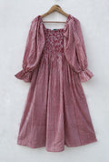 Winnie Striped Cotton Smocked Maxi Dress — LA's Nine Ninety