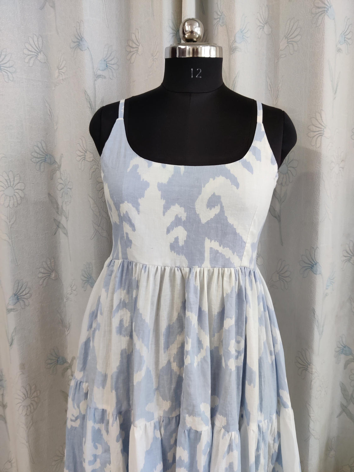 Iris Floral Cotton Midi Dress — view 4