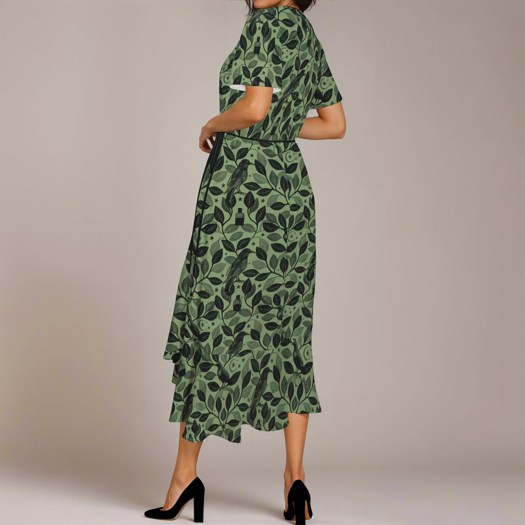 Coco Botanical Wrap Maxi Dress — view 5