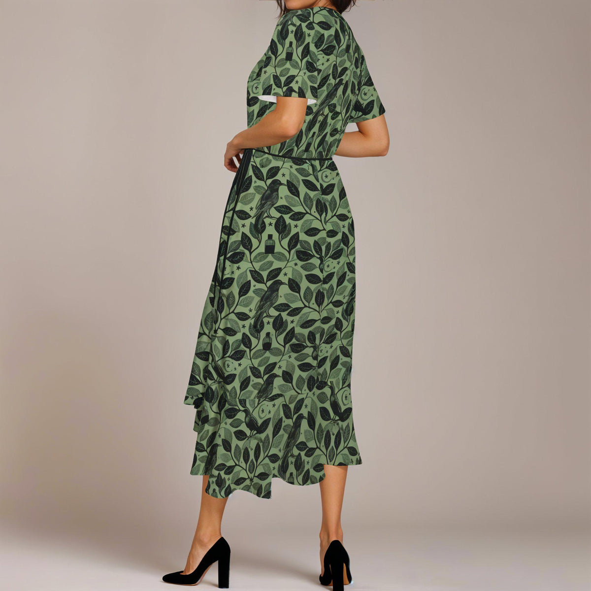 Coco Botanical Wrap Maxi Dress — view 5