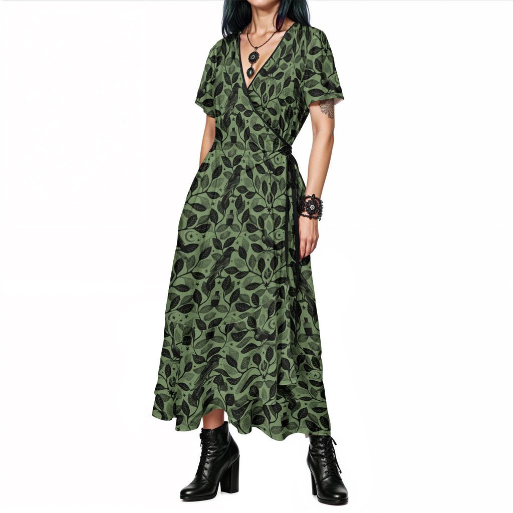 Coco Botanical Wrap Maxi Dress — view 2
