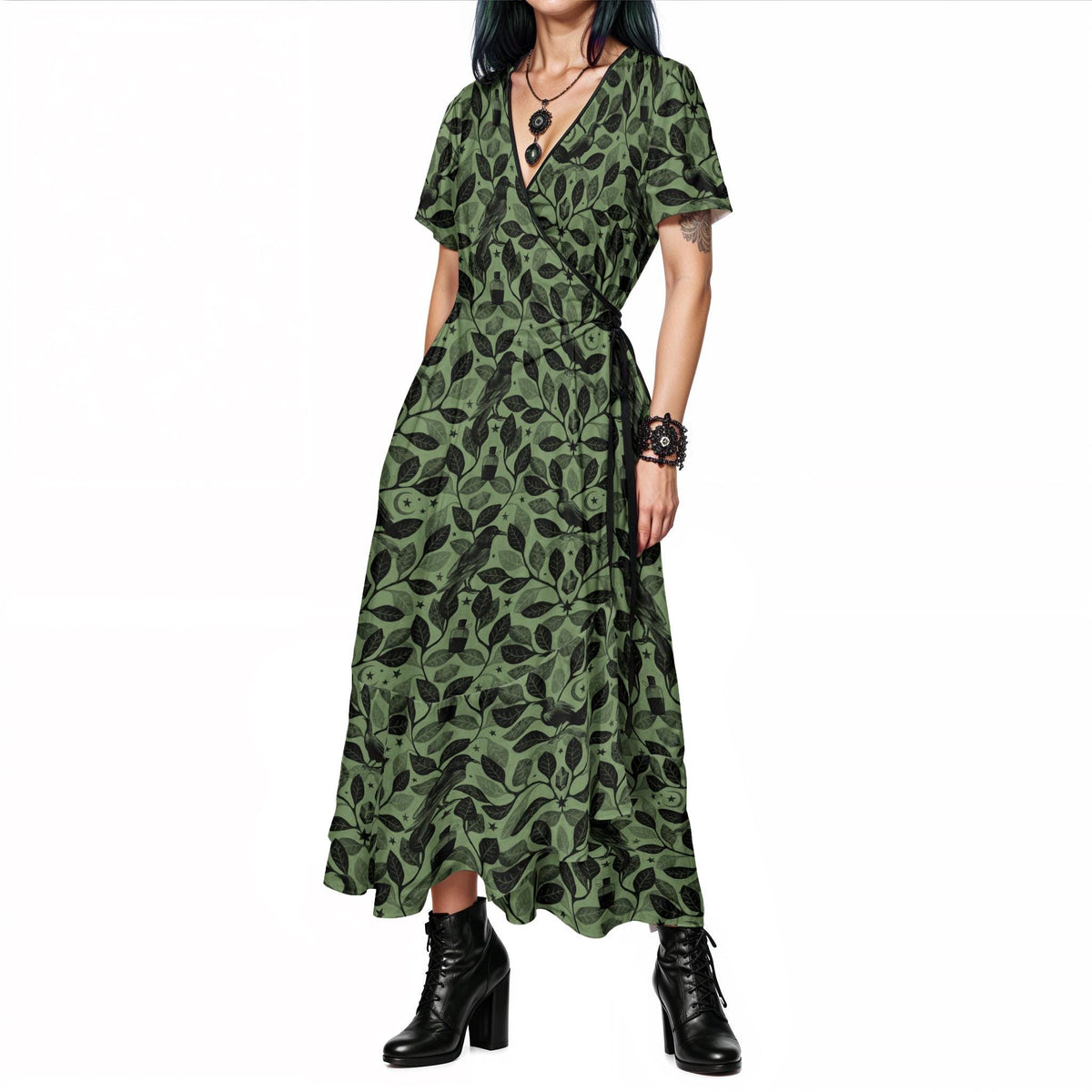 Coco Botanical Wrap Maxi Dress — view 2