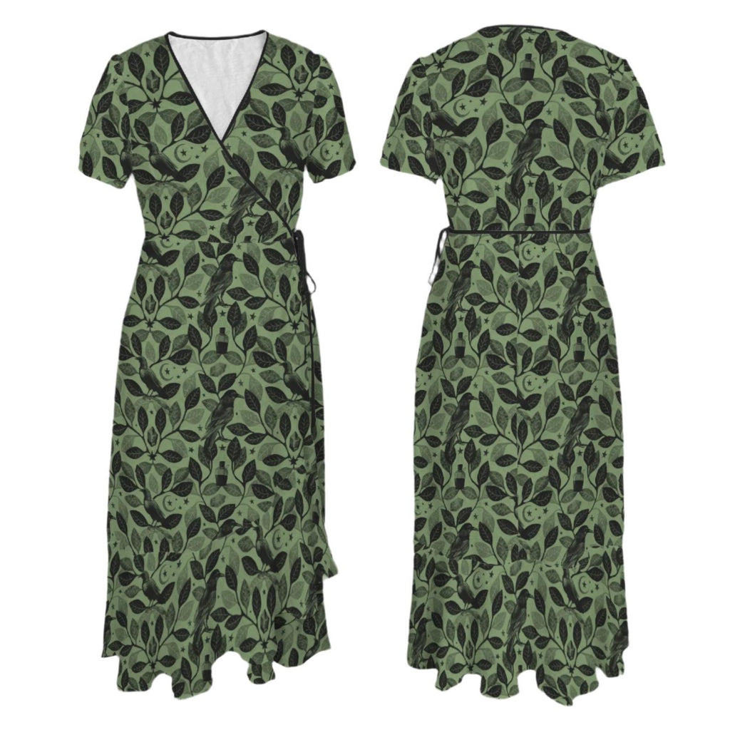 Coco Botanical Wrap Maxi Dress — view 3