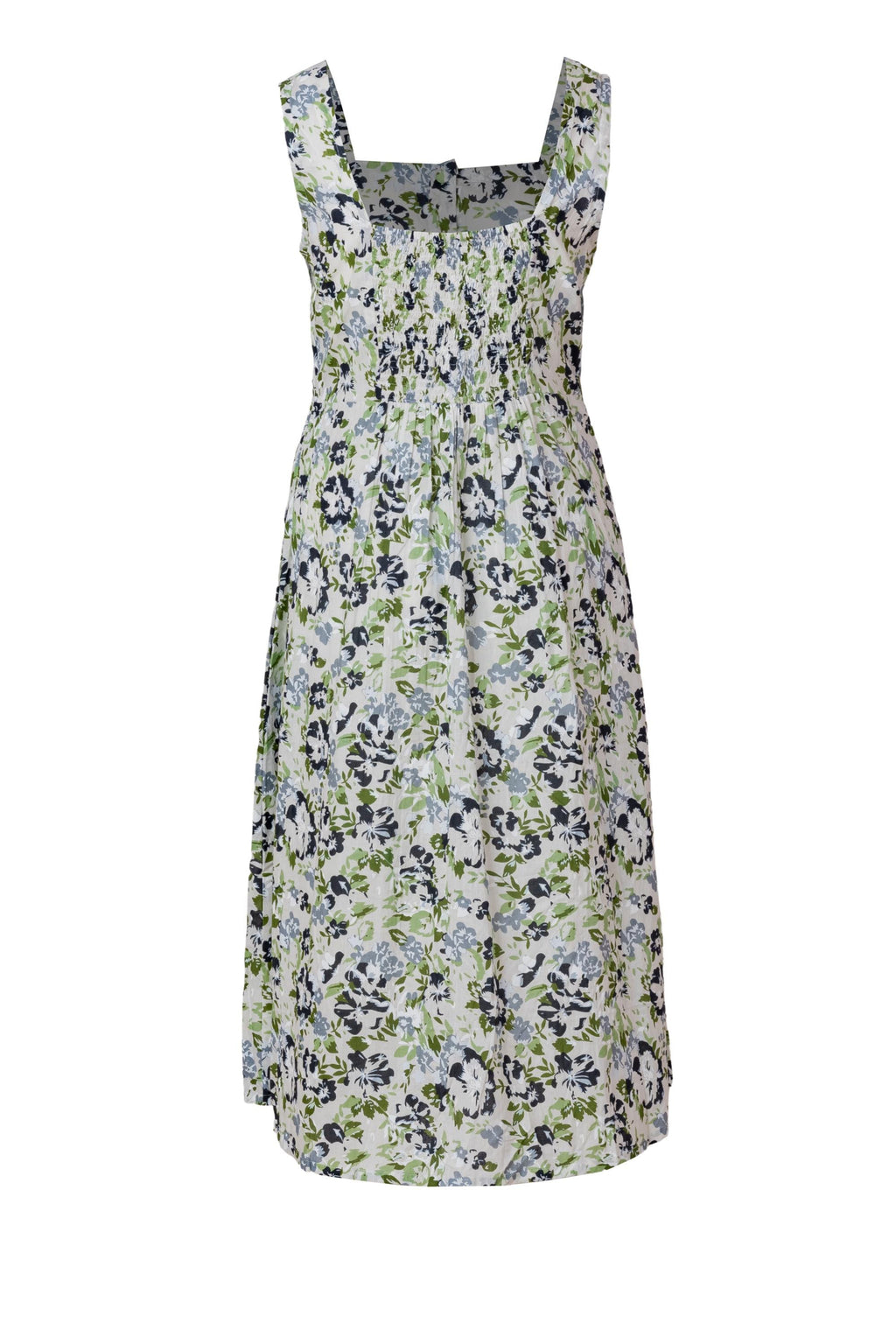 Mila Floral Cotton A-Line Midi Dress — view 3