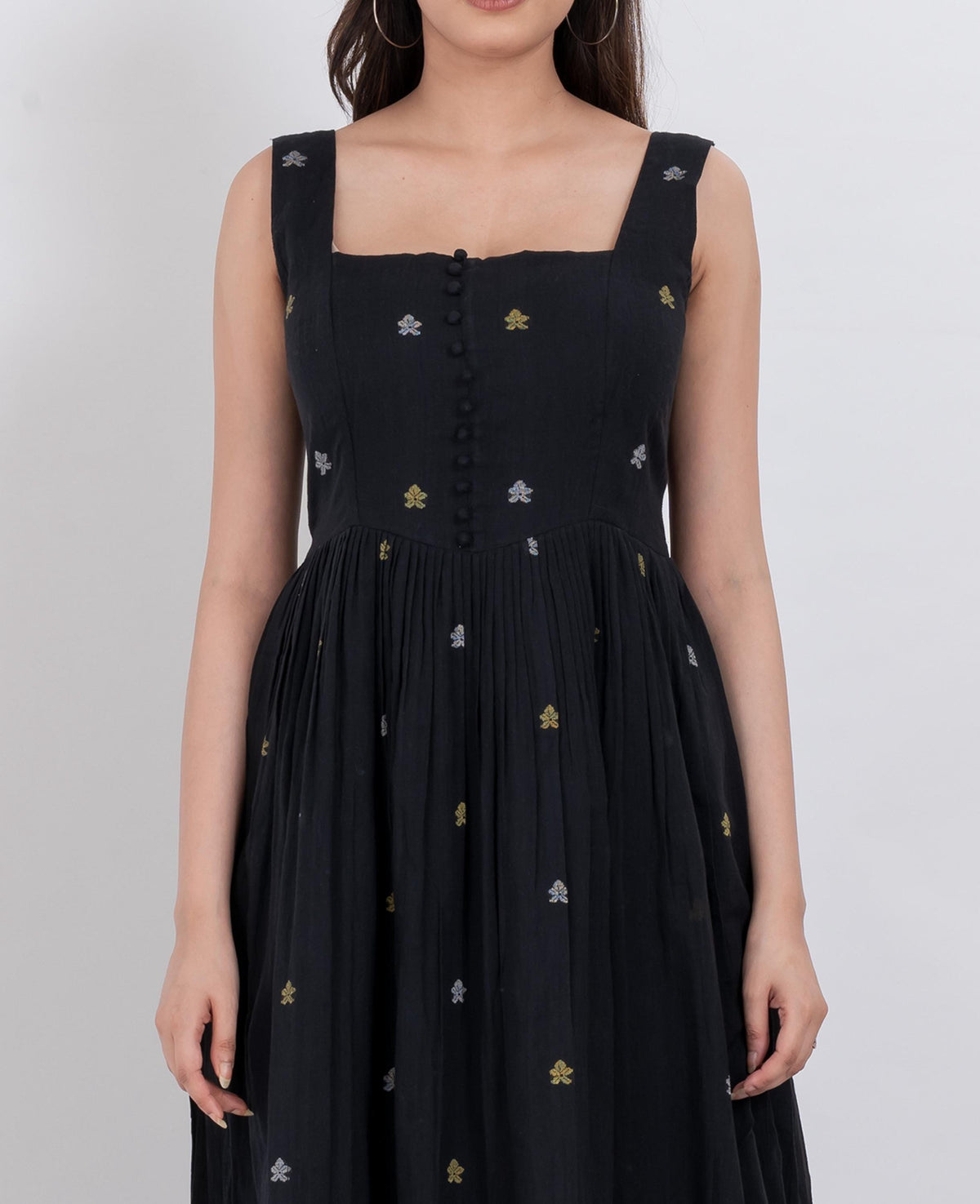 Ruby Floral Cotton Midi Dress — view 5