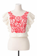 Thea Pink Embroidered Shirt — LA's Nine Ninety