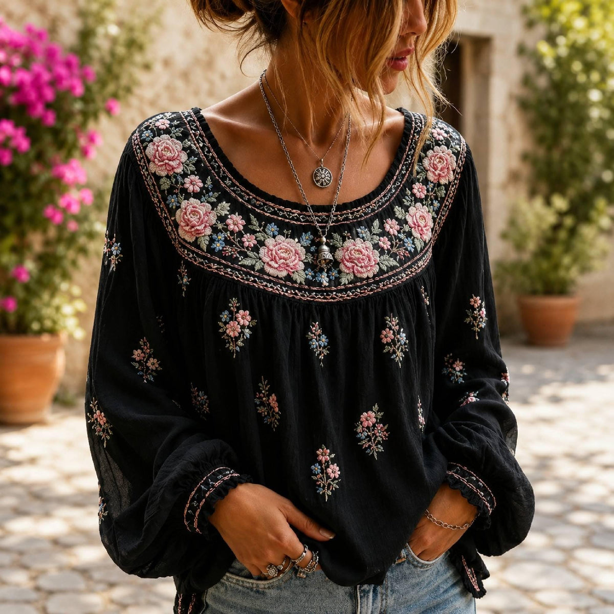 Stella Floral Top — view 6